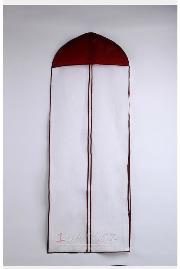 155 cm dlouhý prachový sáček na svatební šaty s prachovým obalem na jedné straně