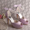 Svatební jehlové svatební boty s otevřenou špičkou sandály svatební velké velikosti družičky - Strana 5