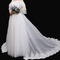 Odnímatelné svatební šaty tylová sukně Odnímatelné krajkové gázové šaty s dlouhým ocasem - Strana 6