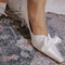 Špičaté jednoduché boty, bílé krajkové boty pro družičku, svatební svatební boty - Strana 3