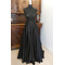 Odepínací zavinovací svatební sukně Černá dlouhá sukně s kapsami Svatební sukně na zakázku - Strana 5
