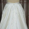 Saténová nášivka sukně Svatební šaty odnímatelná sukně Odnímatelné vlečné svatební doplňky vlastní velikost - Strana 2