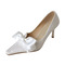 Špičaté jednoduché boty, bílé krajkové boty pro družičku, svatební svatební boty - Strana 1