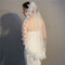 Jednovrstvá s hřebenem na vlasy závoj ve vodě rozpustný krajkový závoj svatební šaty příslušenství závoj - Strana 1