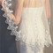 Jednovrstvá s hřebenem na vlasy závoj ve vodě rozpustný krajkový závoj svatební šaty příslušenství závoj - Strana 3
