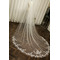 Svatební krajkový závoj s kovovým hřebínkem do vlasů Katedrála svatební doplňky závoj 350CM - Strana 2