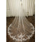 Svatební krajkový závoj s kovovým hřebínkem do vlasů Katedrála svatební doplňky závoj 350CM - Strana 3