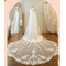 Bílá slonová kost vintage krajkový závoj kostelní svatební závoj luxusní zadní závoj - Strana 5