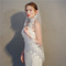 Jednovrstvá s hřebenem na vlasy závoj ve vodě rozpustný krajkový závoj svatební šaty příslušenství závoj - Strana 2