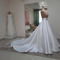 Odnímatelná svatební sukně odděluje Saténová svatební sukně Dlouhá sukně s vlečkou - Strana 2