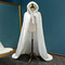 Zimní plášť s dlouhým pláštěm teplý plyšový šál bílý tlustý plášť - Strana 1