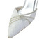 Bílé krajkové svatební boty svatební boty s kamínky dámské jehlové drahokamové boty pro družičku - Strana 3