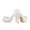 Bílé svatební vysoké podpatky saténové hedvábné svatební boty jehlové boty pro ženy - Strana 3