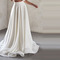 Svatební saténové sukně Délka podlahy Skládaný Formální Zvláštní příležitost Party Ženy Svatební sukně Svatební sukně vlečka - Strana 1