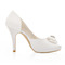 Bílé svatební vysoké podpatky saténové hedvábné svatební boty jehlové boty pro ženy - Strana 2