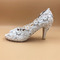 Saténové krajkové svatební boty s drahokamovými jehlovými svatebními botami ručně vyráběné svatební boty - Strana 4