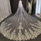 White Exquisite Lace Veil Cathedral Flitrový závoj Stereo krajkový svatební závoj - Strana 2