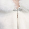 Svatební plášť šátek kabát teplý polstrovaný umělé kožešiny plášť - Strana 4