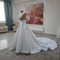 Odnímatelná svatební sukně odděluje Saténová svatební sukně Dlouhá sukně s vlečkou - Strana 1