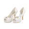 Bílé svatební vysoké podpatky saténové hedvábné svatební boty jehlové boty pro ženy - Strana 1