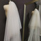 White Exquisite Lace Veil Cathedral Flitrový závoj Stereo krajkový svatební závoj - Strana 5