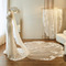 Bílá slonová kost vintage krajkový závoj kostelní svatební závoj luxusní zadní závoj - Strana 4
