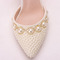 Sandály na vysokém podpatku korálkové kamínky sandály bílé svatební boty - Strana 7