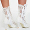 Módní dámské boty s dutými vysokými podpatky, bílé krajkové dámské boty, svatební dámské boty - Strana 2