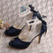 Svatební jehlové svatební boty s otevřenou špičkou sandály svatební velké velikosti družičky - Strana 1