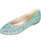 Sequin ploché dámské boty stříbrné svatební boty družičky boty těhotné ženy svatební boty - Strana 1