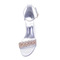Velké sandály na vysokém podpatku, saténové a drahokamové dámské svatební boty na vysokém podpatku - Strana 2