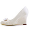 10cm klínové vysoké podpatky tlusté podpatky dámské boty plus svatební lodičky velikosti lodičky - Strana 2