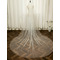 Svatební perlový závoj velký vlečný svatební závoj s hřebínkem do vlasů hladká příze o délce 3 metry - Strana 1