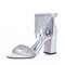 Nové drahokamové dámské sandály se silnými podpatky, banketové svatební sandály - Strana 1