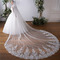 Velký zadní krajkový závoj slonovinově bílý krajkový svatební závoj o délce 3,5 metru - Strana 2