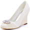 10cm klínové vysoké podpatky tlusté podpatky dámské boty plus svatební lodičky velikosti lodičky - Strana 1