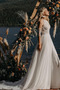 S hlubokým výstřihem Podzim Dlouhý Elegantní Bez rukávů Svatební šaty - Strana 4