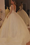 Tyl A-Čára Luxusním Dlouhé rukávy Přirozeného pasu Svatební šaty - Strana 1