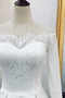 Jednoduchý Rovné rameno Přírodní pas Iluze A-Čára Svatební šaty - Strana 6