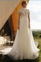 Elegantní Vysoká krk Dlouhý Víčko Léto Krátké rukávy Svatební šaty - Strana 1
