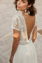 Bezzadu Střední Krátké rukávy Prodej Iluze A-Čára Svatební šaty - Strana 4