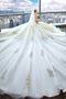 Satén A-Čára Luxusním Bezzadu Královská vlečka Svatební šaty - Strana 3