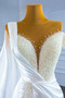 Přirozeného pasu Bez rukávů Luxusním Drobounký Svatební šaty - Strana 7