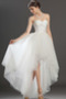 Asymetrické Bílá Vysoká nízká Přírodní pas Romantický Svatební šaty - Strana 2