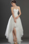 Asymetrické Bílá Vysoká nízká Přírodní pas Romantický Svatební šaty - Strana 1