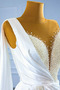 Přirozeného pasu Bez rukávů Luxusním Drobounký Svatební šaty - Strana 8