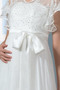 Krátký rukáv Plisovaný Šik Vysoký pasu V-krk Asymetrické Svatební šaty - Strana 5
