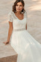 Bezzadu Střední Krátké rukávy Prodej Iluze A-Čára Svatební šaty - Strana 3