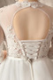 Krajka Tři čtvrtiny rukávy Trojúhelník Formální Svatební šaty - Strana 4
