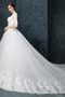 Tři čtvrtiny rukávy Zašněrovat boty Aplikací Elegantní Svatební šaty - Strana 3